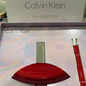 Calvin Klein My Euphoria Red and Silver Set